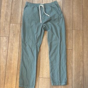 Huckberry Wellen Blue Joggers with Elastic Waistband
